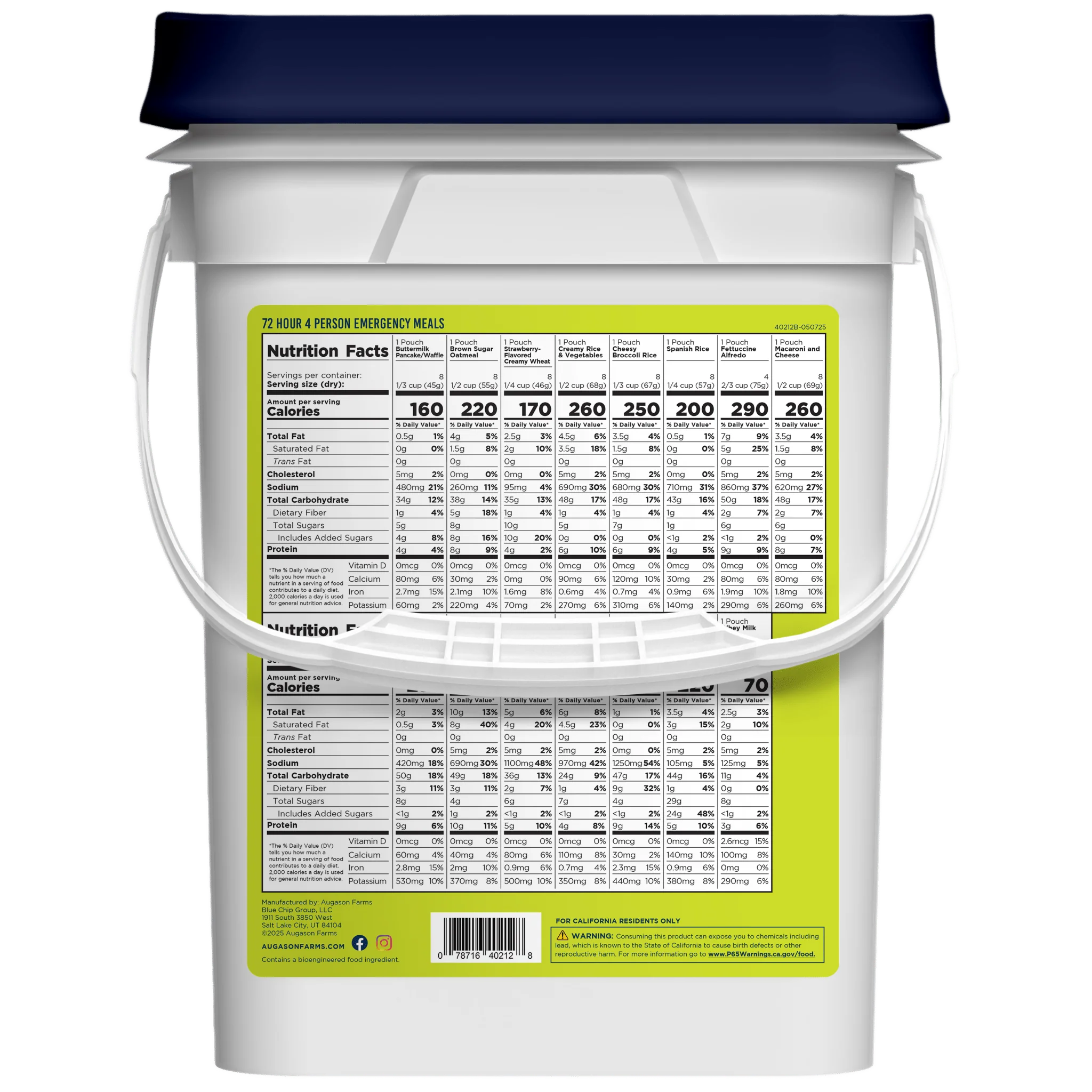 72-Hour 4-person Emergency Food Supply Kit, 119 Servings - Image 3
