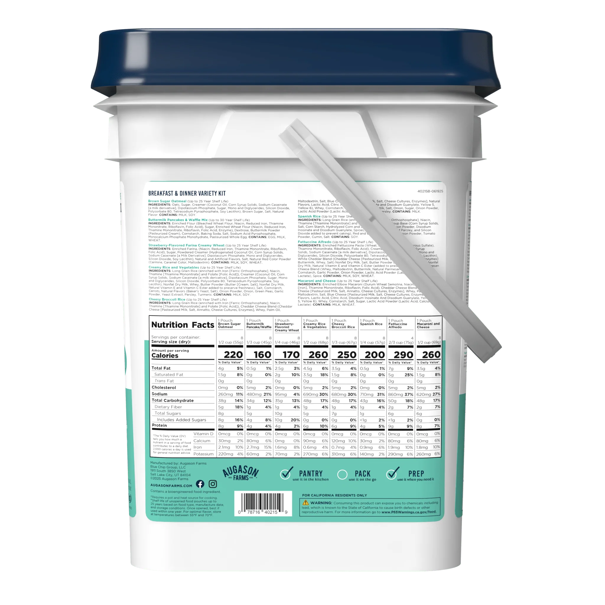 Breakfast, Lunch & Dinner Variety Kit, 232 Servings - Image 5