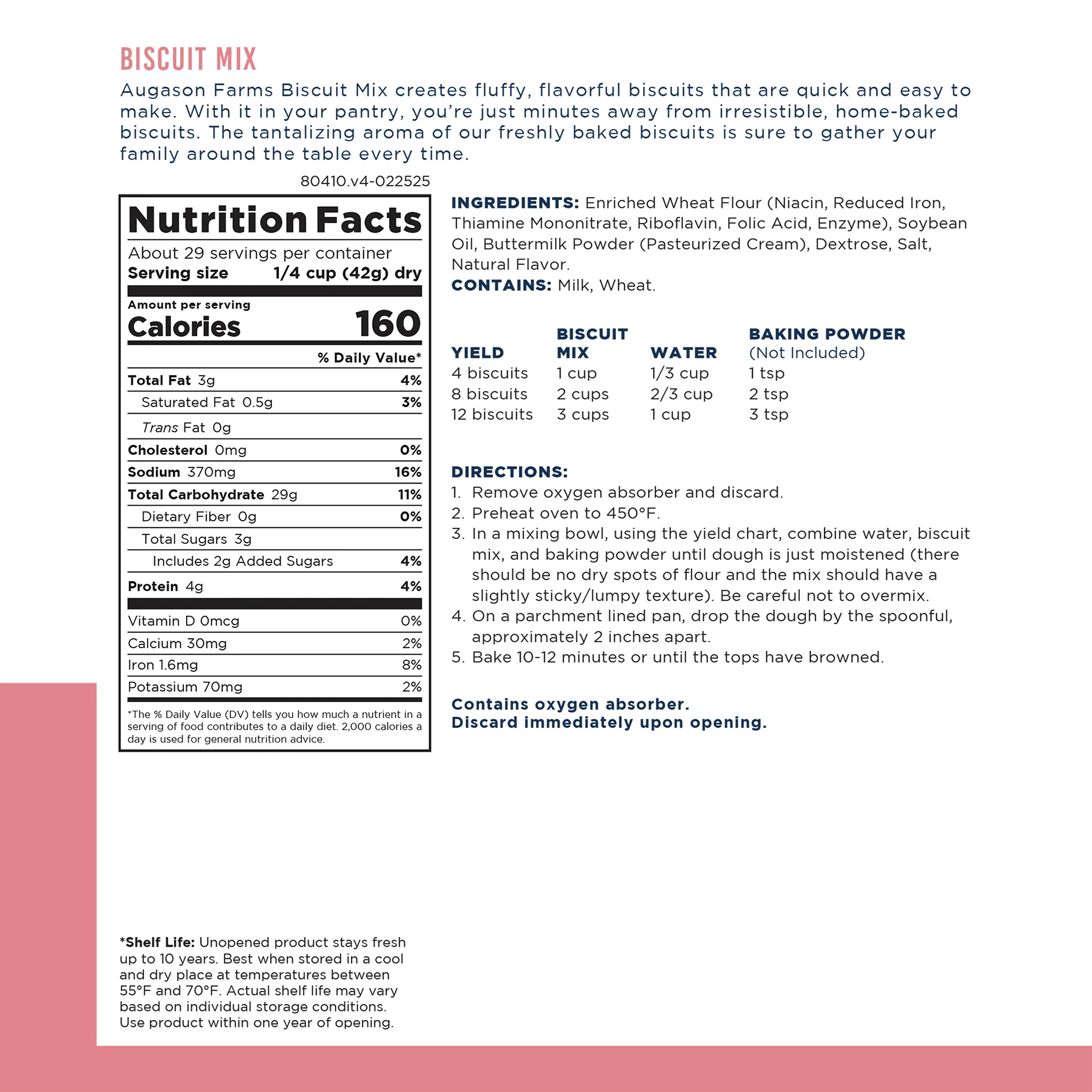 Buttermilk Biscuit Mix Can, 29 Servings - Image 3
