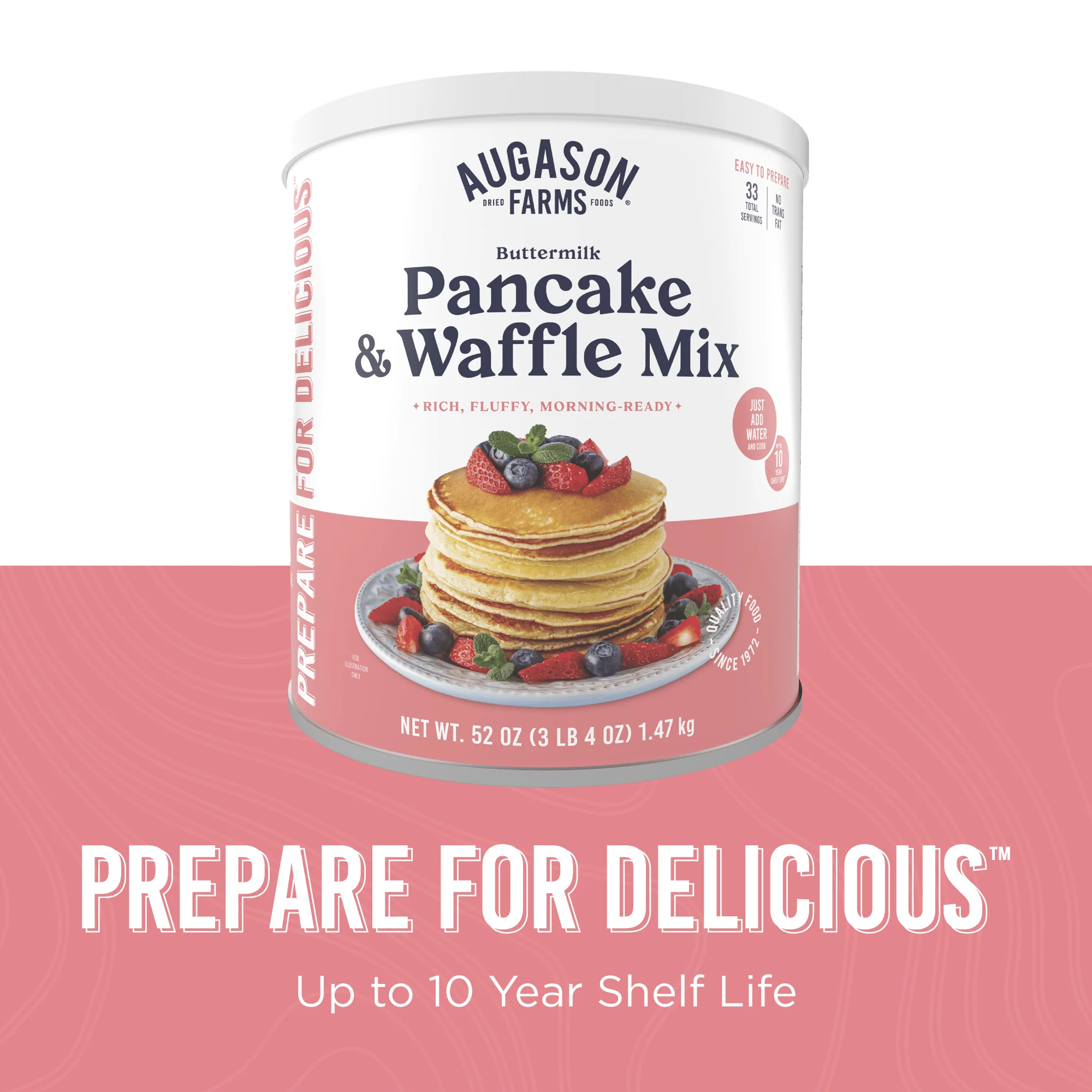 Buttermilk Pancake & Waffle Mix Can, 33 Servings - Image 7