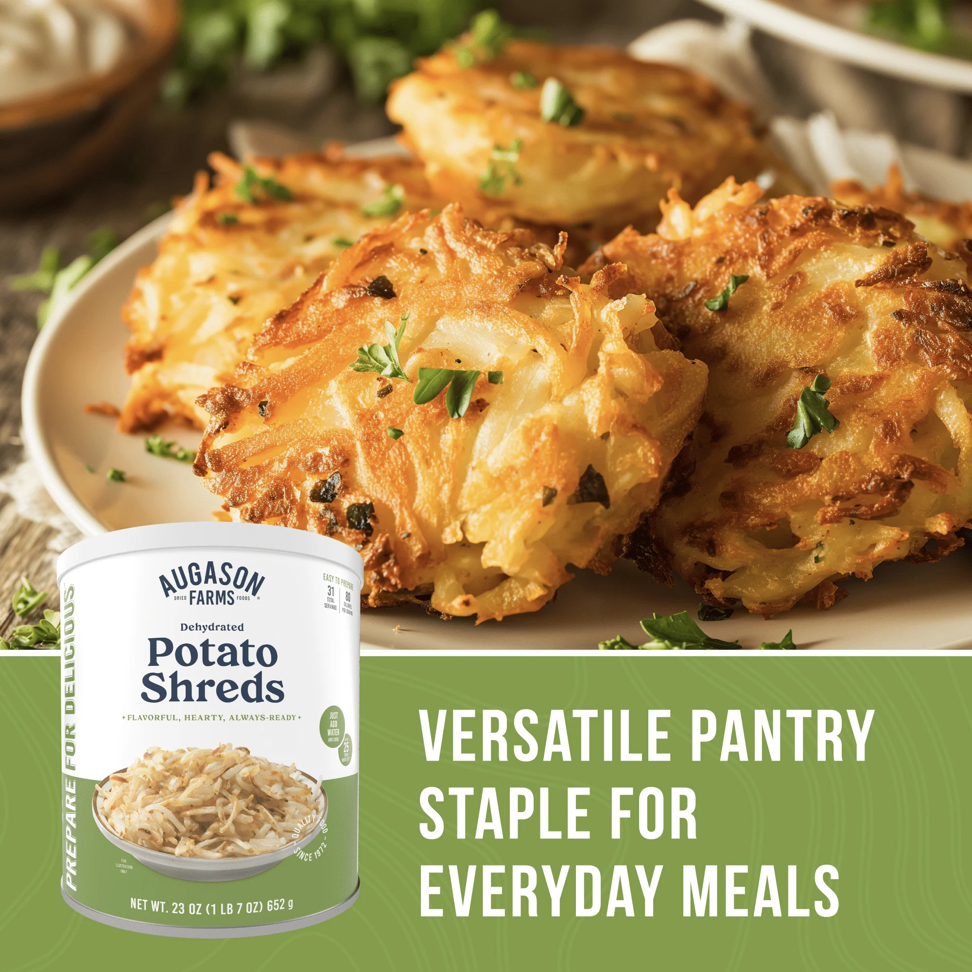 Dehydrated Potato Shreds Can, 31 Servings - Image 7