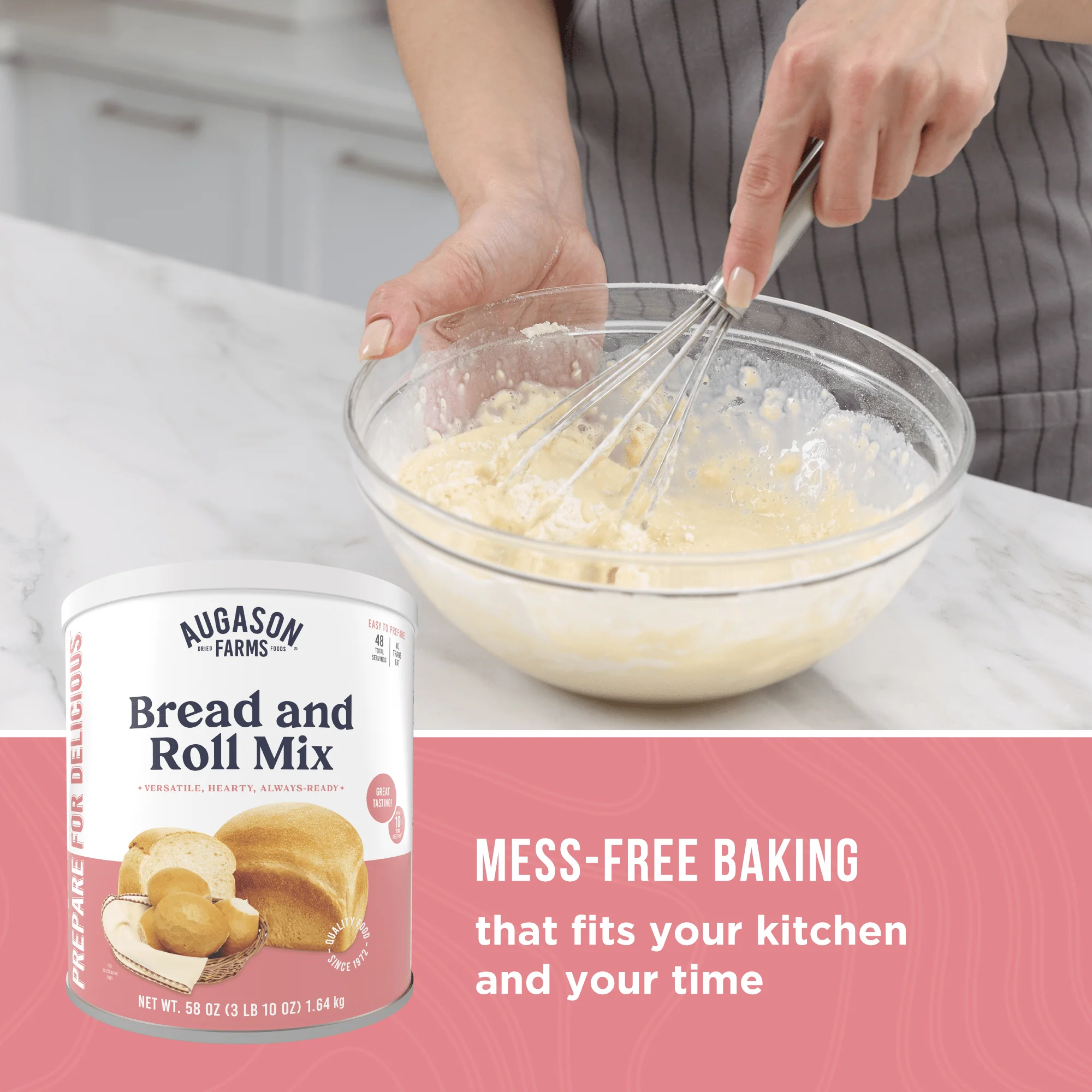 Bread and Roll Mix Can, 48 Servings - Image 6